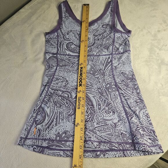 Lucy Power Activewear Purple Paisley Stretch Workout Tank Top Womens Size XS - Picture 6 of 6
